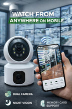 Dual Indoor Security Camera – 4MP (2+2) | 360° Smart Surveillance