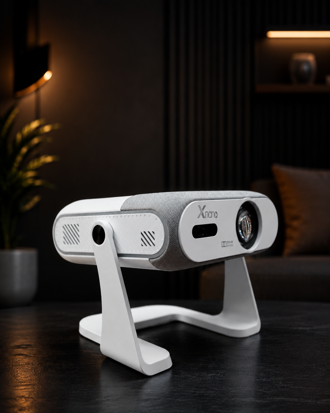 Xnano X3-2.0 Smart Portable Projector | 4K Decoding, Android OS, 2.4G + 5G Wi-Fi, Screen Mirroring & HDMI | Home Cinema & Gaming Projector