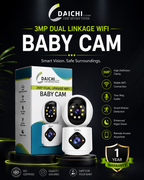 DAICHI WiFi Dual Lens Baby Camera | 360° Smart Camera