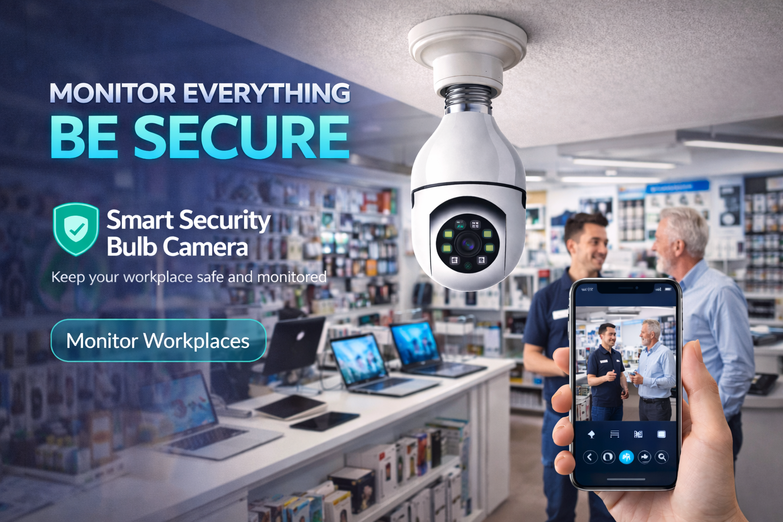 Bulb Wifi Smart Camera