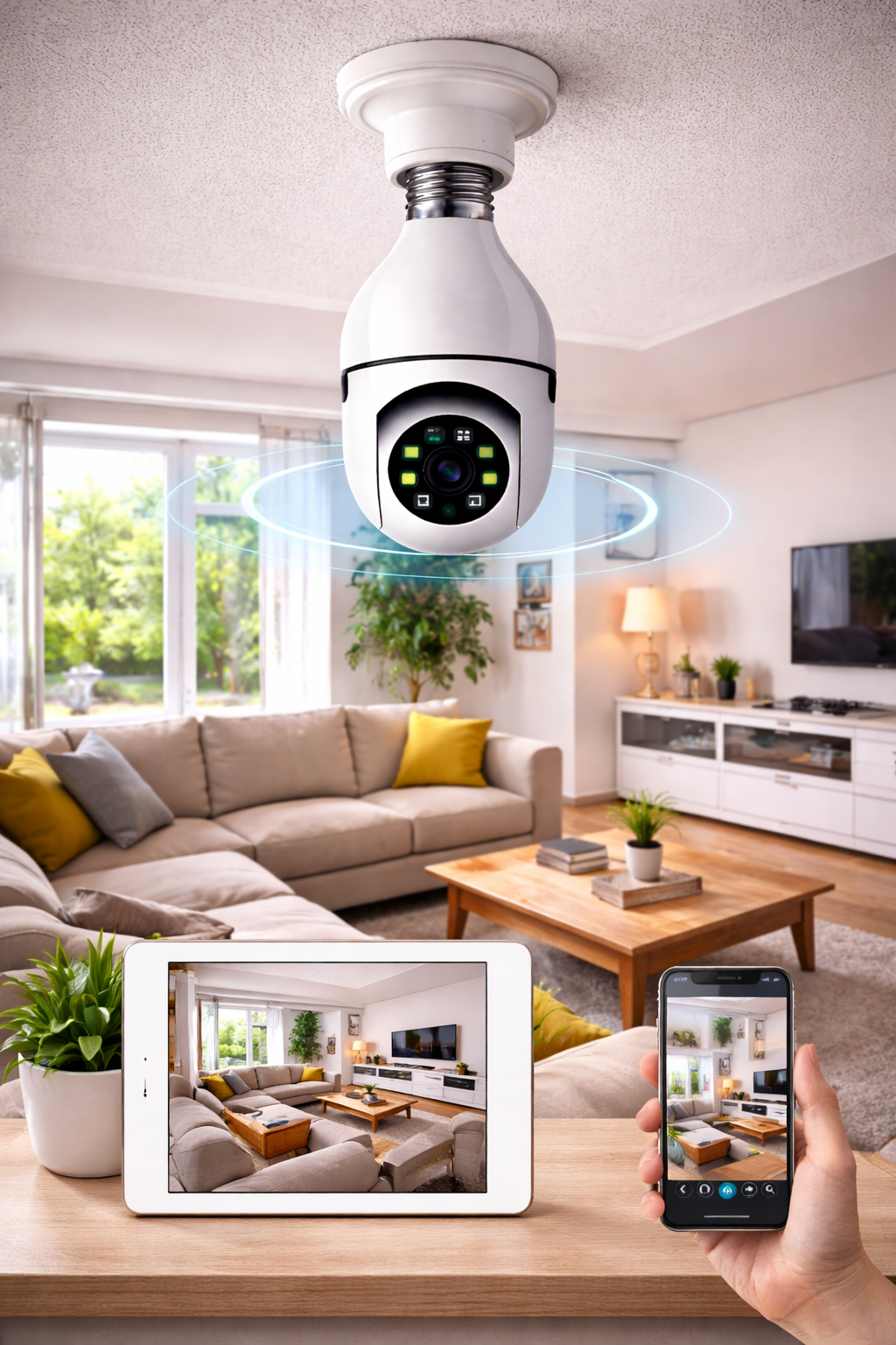Bulb Wifi Smart Camera