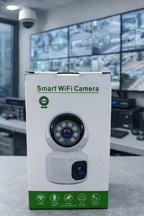 Dual Indoor Security Camera – 4MP (2+2) | 360° Smart Surveillance