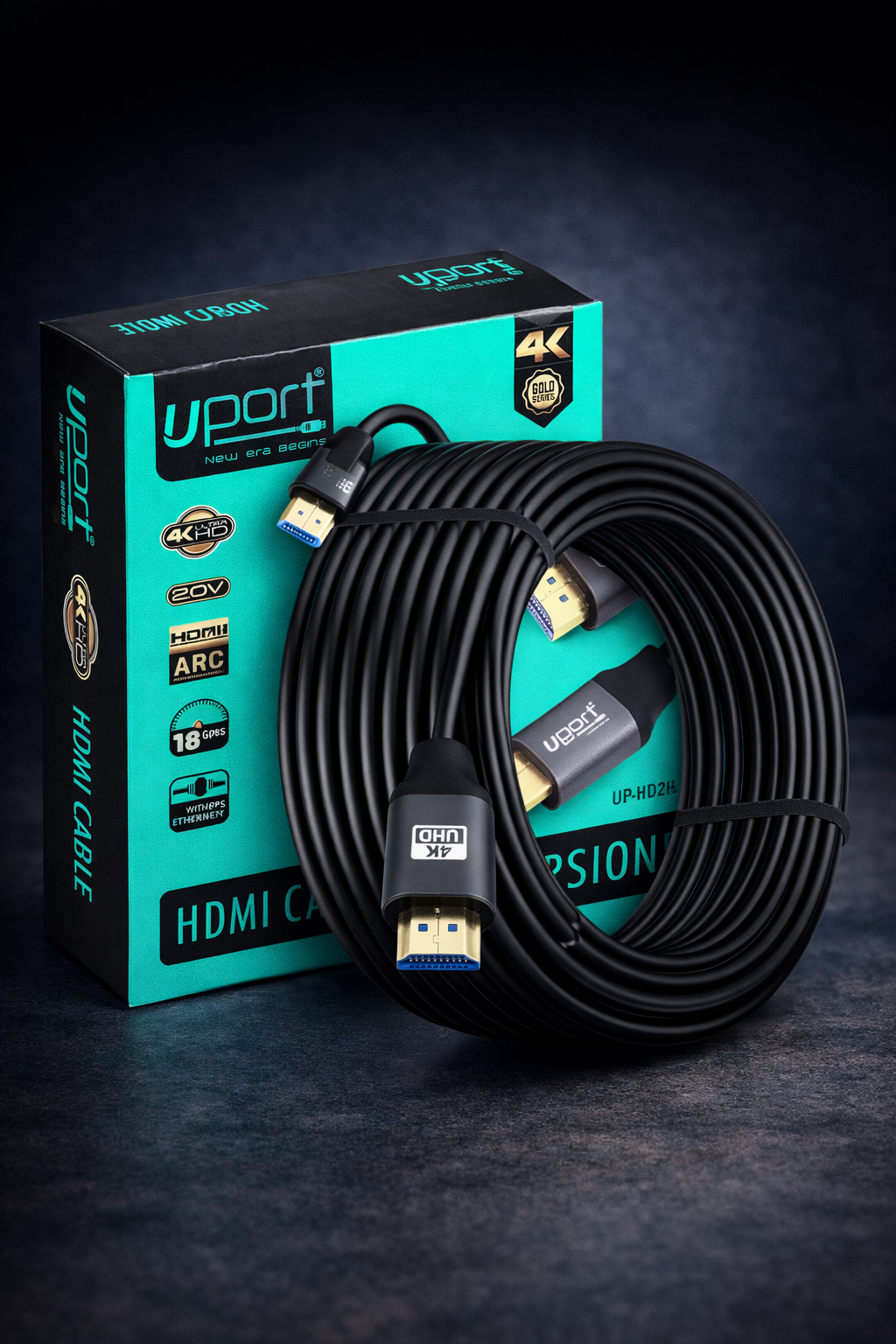 UPORT 4K Gold HDMI Cable