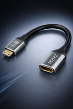 UPORT Mini HDMI to HDMI Female Adapter Cable (20cm)