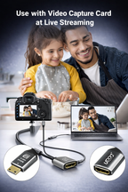 UPORT Mini HDMI to HDMI Female Adapter Cable (20cm)