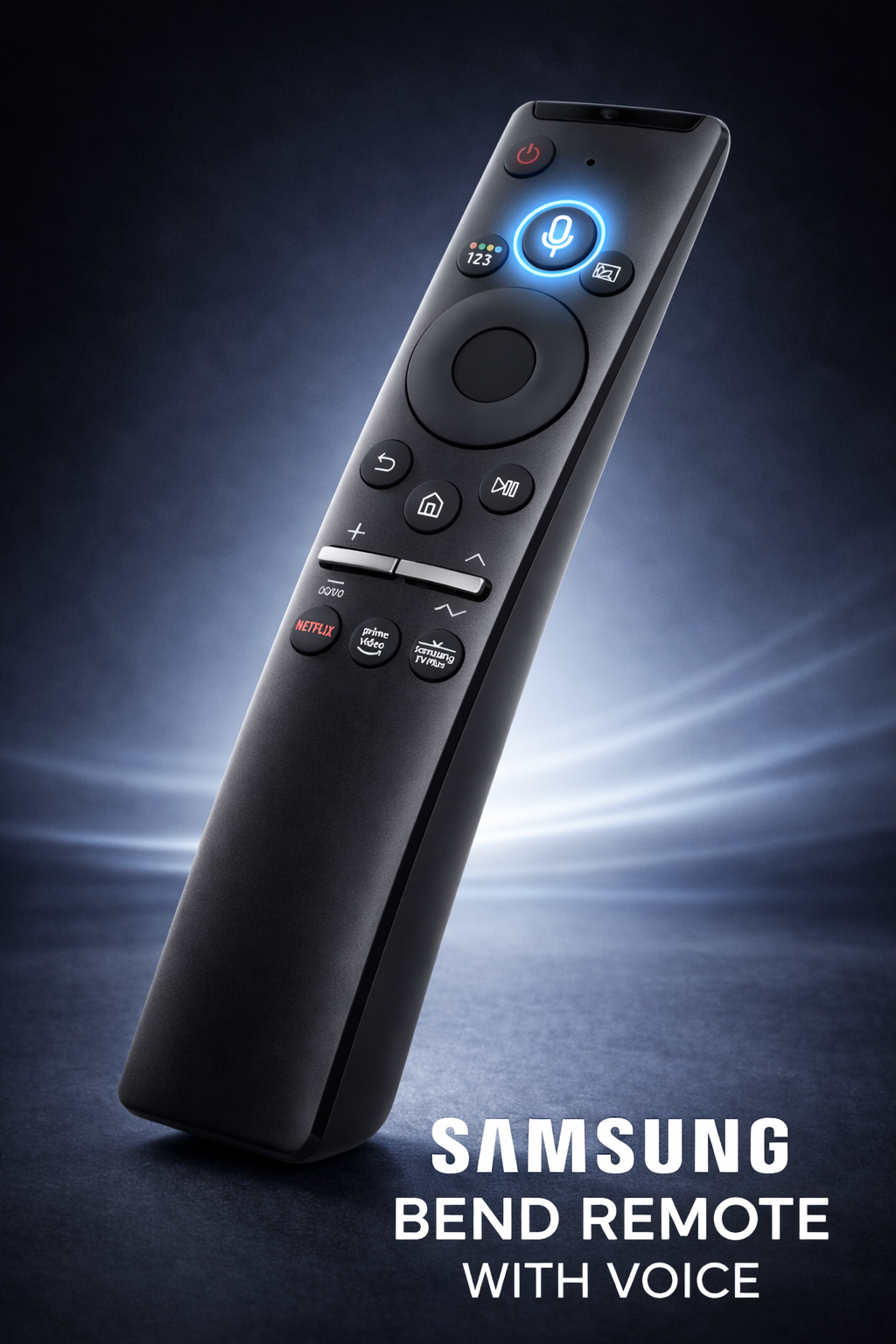 Huvayu Samsung Bend Remote with Voice Control | Smart Bluetooth TV Remote with Mic