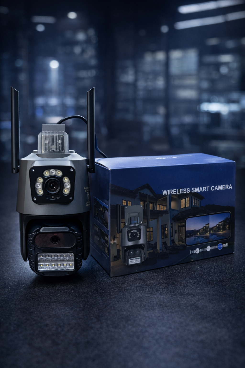 Dual Lens Linkage Security Camera | 3+3MP | Wi-Fi / SIM Variants