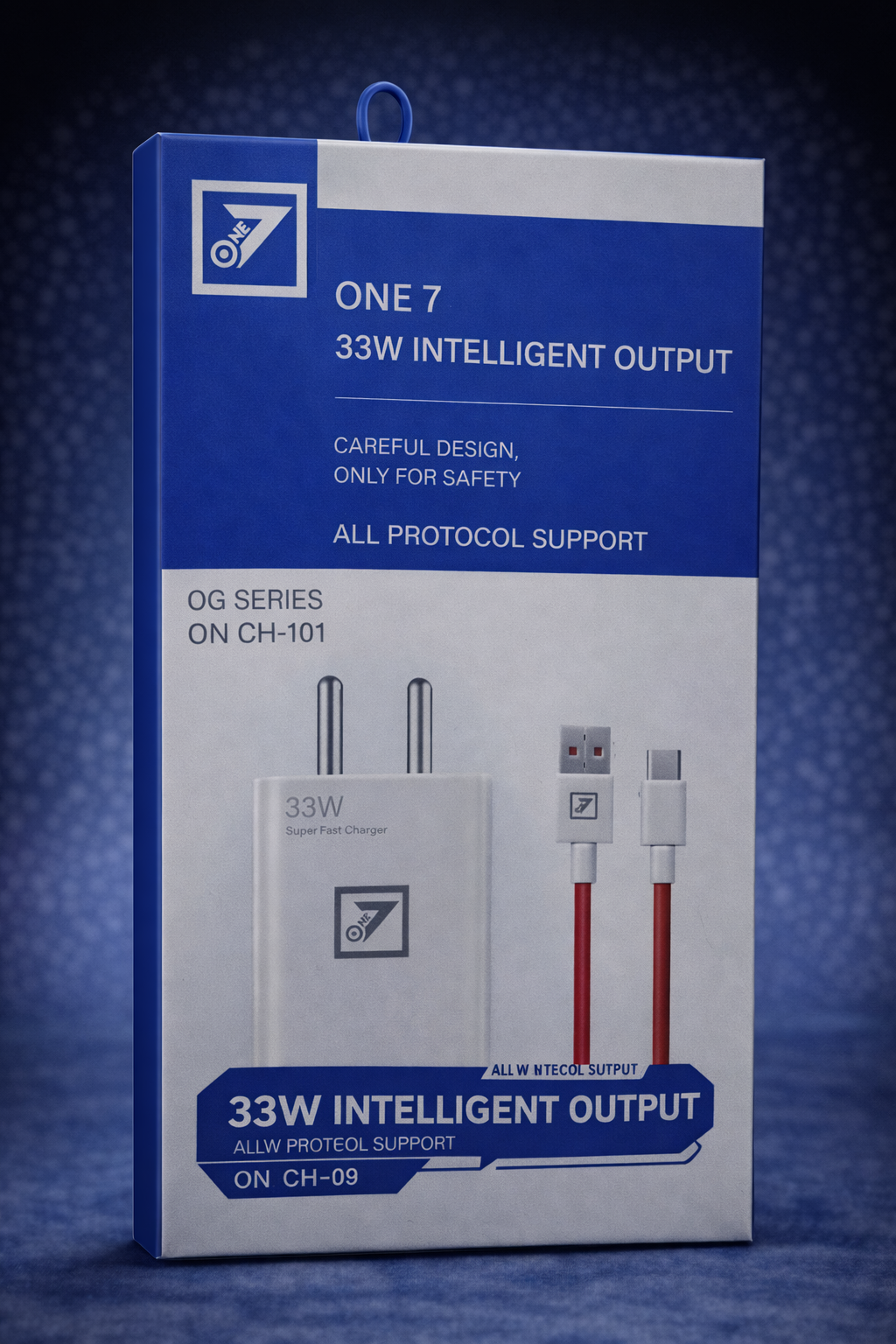 33W Intelligent Output Super Fast Charger (ON CH-101) with Type-C Cable