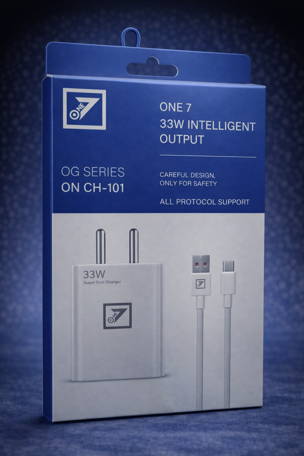 33W Intelligent Output Super Fast Charger (ON CH-101) with Type-C Cable