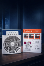 Osring 5111 Premium 5 Layered Mist Fan – 30W Desktop Portable Cooling Fan with 3 Speed Wind & 750ml Water Tank