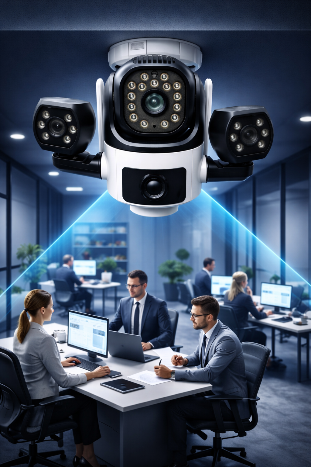 TRIPLE CC CAMERA – 4G/5G SIM Smart Security Camera (9MP HD)