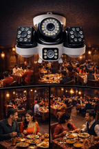 Triple CC Camera 9MP WiFi Security Camera | 360° Pan & Tilt | Smart Home Surveillance