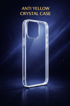Slim Hard Shell Protective Crystal Clear Case for iPhone 13–17 Pro Max | Anti-Yellow Transparent Back Cover