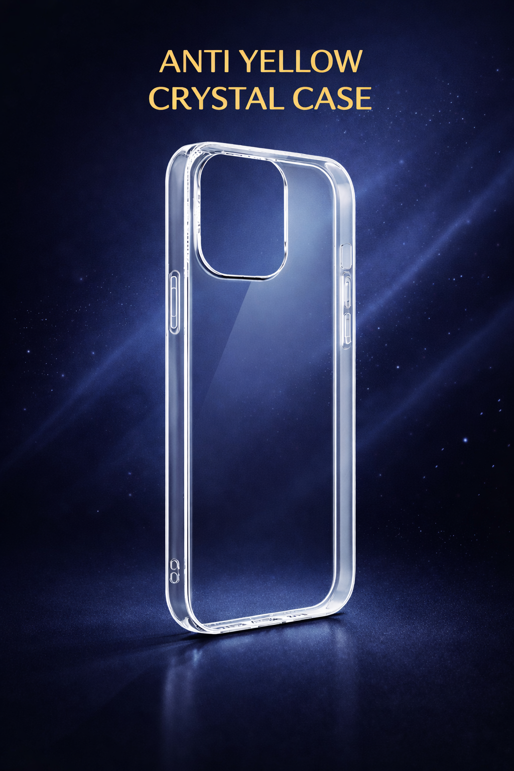 Slim Hard Shell Protective Crystal Clear Case for iPhone 13–17 Pro Max | Anti-Yellow Transparent Back Cover