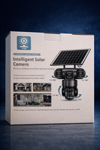 Intelligent Solar Security Camera – Triple Camera with SIM Support