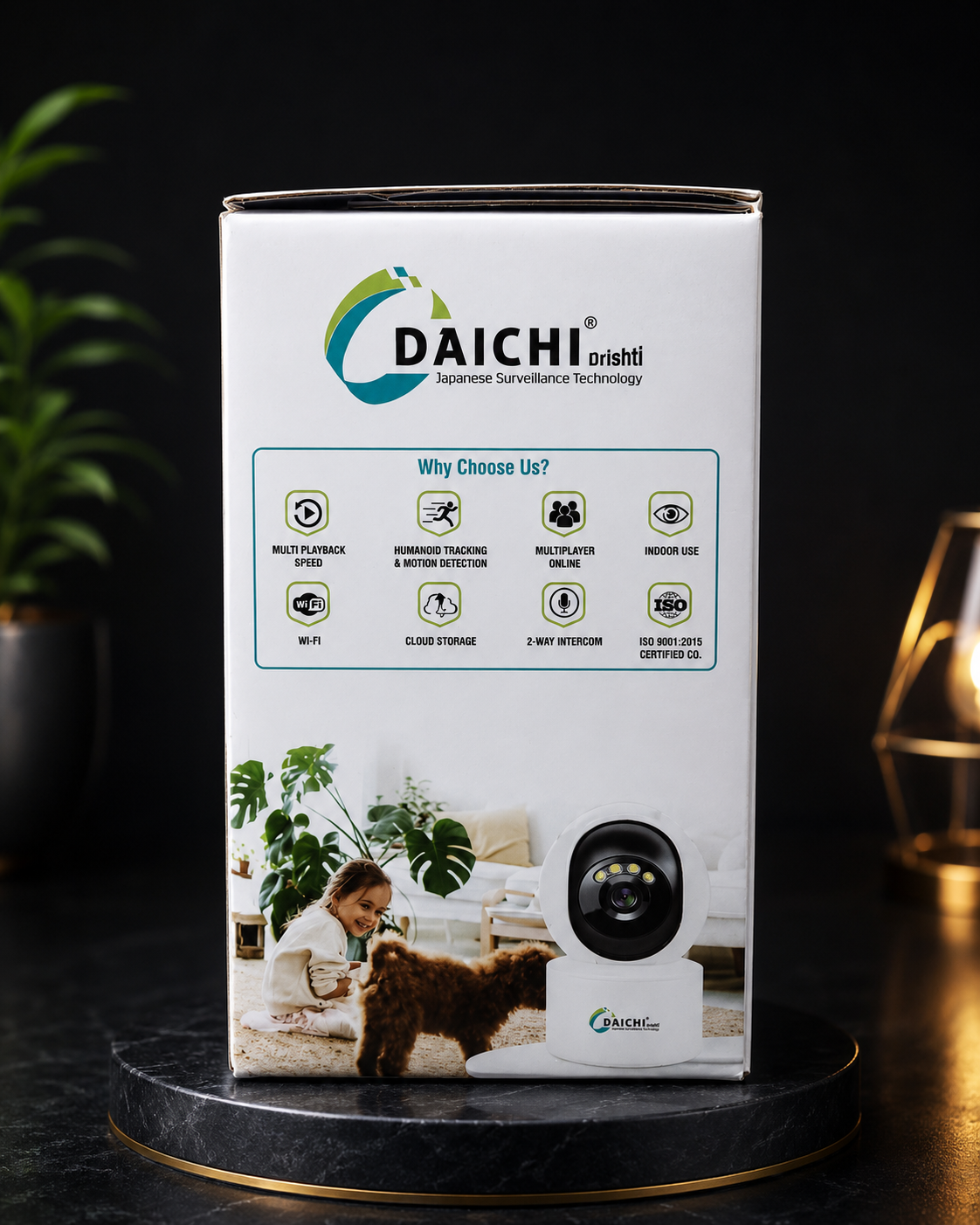 Daichi WiFi Baby Camera 3MP HD | Smart Baby Monitor with Night Vision, Motion Tracking & Two-Way Audio