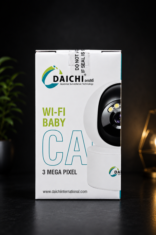 Daichi WiFi Baby Camera 3MP HD | Smart Baby Monitor with Night Vision, Motion Tracking & Two-Way Audio