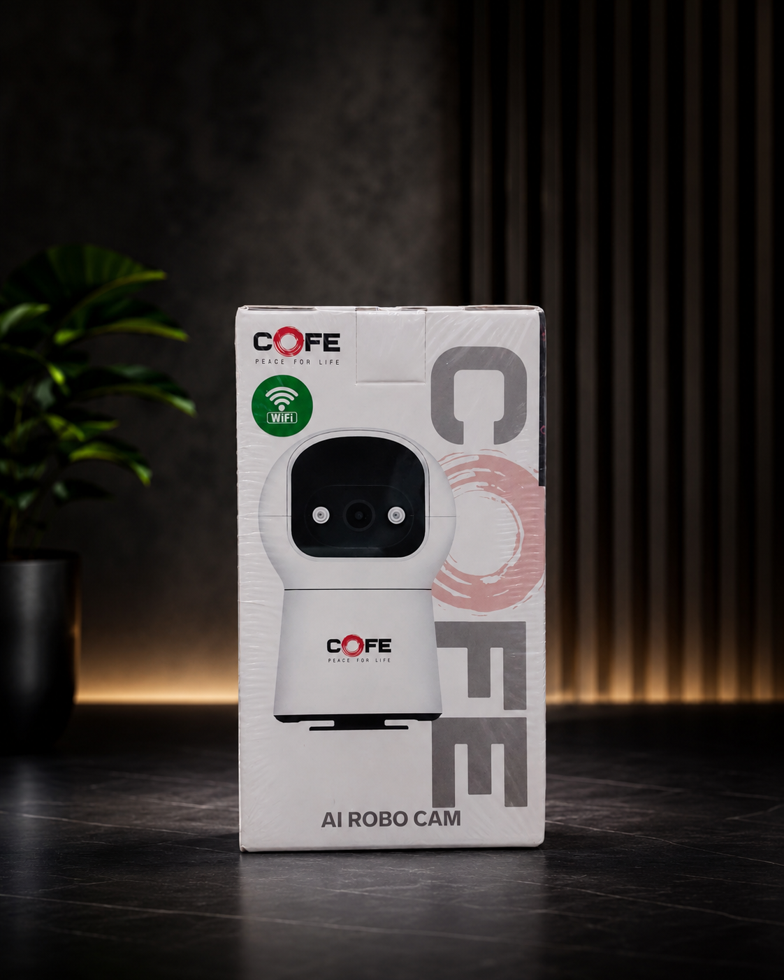 COFE AI Robo Cam 3MP WiFi Security Camera – Smart 360° Home Surveillance with Motion Tracking & Night Vision
