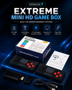 Version 7 Retro Mini HD Game Box – 4K Wireless TV Gaming Console with 2 Controllers | Plug & Play Classic Video Game Stick