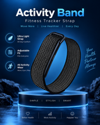 Smart Fitness Activity Band – Heart Rate, Sleep & Activity Tracker