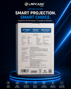 Lapcare Laploy Pro LLP-024 LED Projector (1280p Full HD, 4500 Lumens) with FREE 40W Soundbar + 1 Year Warranty | Smart WiFi Projector for Home & Office