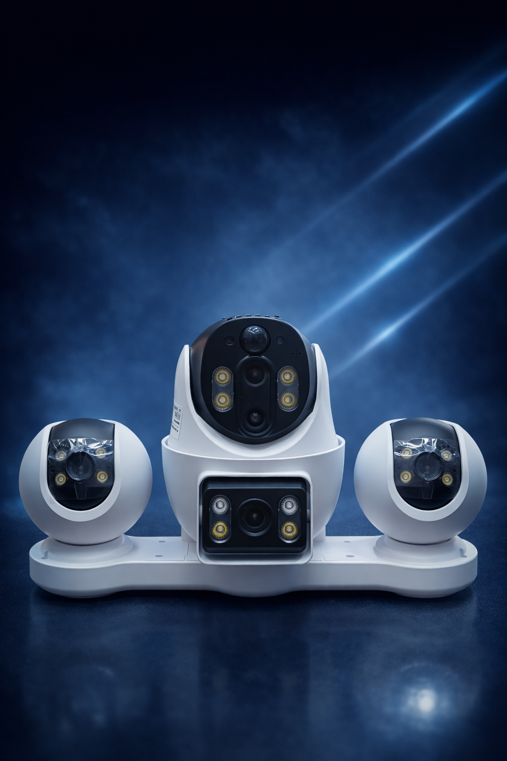 Solar 4G Security Camera with 5 Lens Wireless Outdoor CCTV Camera with SIM 360° PTZ Night Vision Free 64GB SanDisk Memory Card